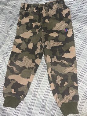 Champion Kids Camouflage Joggers in Green and Tan